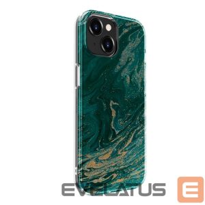 Nugarėlės dėklai Evelatus Apple iPhone 15 PC Customized Print Design Marble Turquoise