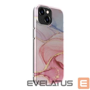 Nugarėlės dėklai Evelatus Apple iPhone 15 Plus PC Customized Print Design Marble Pink