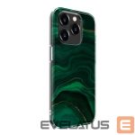 Nugarėlės dėklai Evelatus Apple iPhone 15 Pro PC Customized Print Design Marble Green