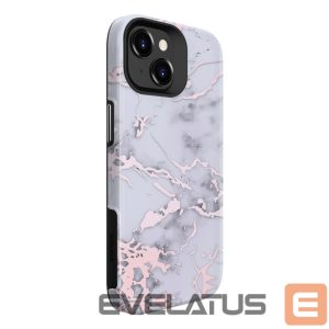 Nugarėlės dėklai Evelatus Apple iPhone 15 Armor case TPU+PC Customized Print Design Silver