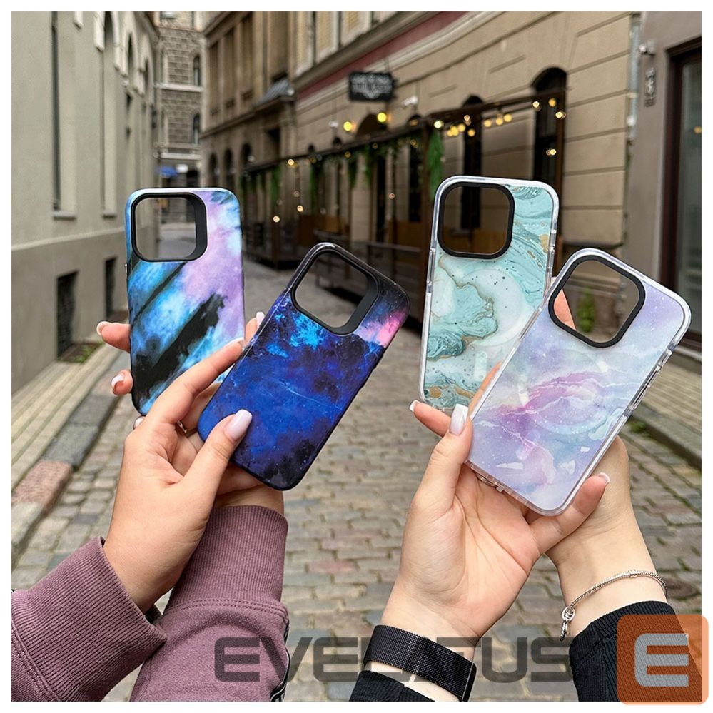 Nugarėlės dėklai Evelatus Apple iPhone 15 Pro Armor case TPU+PC Customized Print Design Galaxy