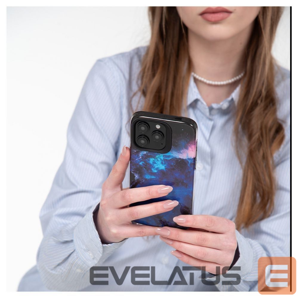 Nugarėlės dėklai Evelatus Apple iPhone 15 Pro Armor case TPU+PC Customized Print Design Galaxy