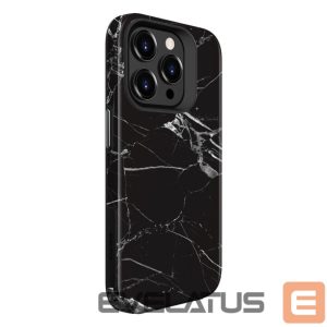 Nugarėlės dėklai Evelatus Apple iPhone 15 Pro Max Armor case TPU+PC Customized Print Design Marble Black