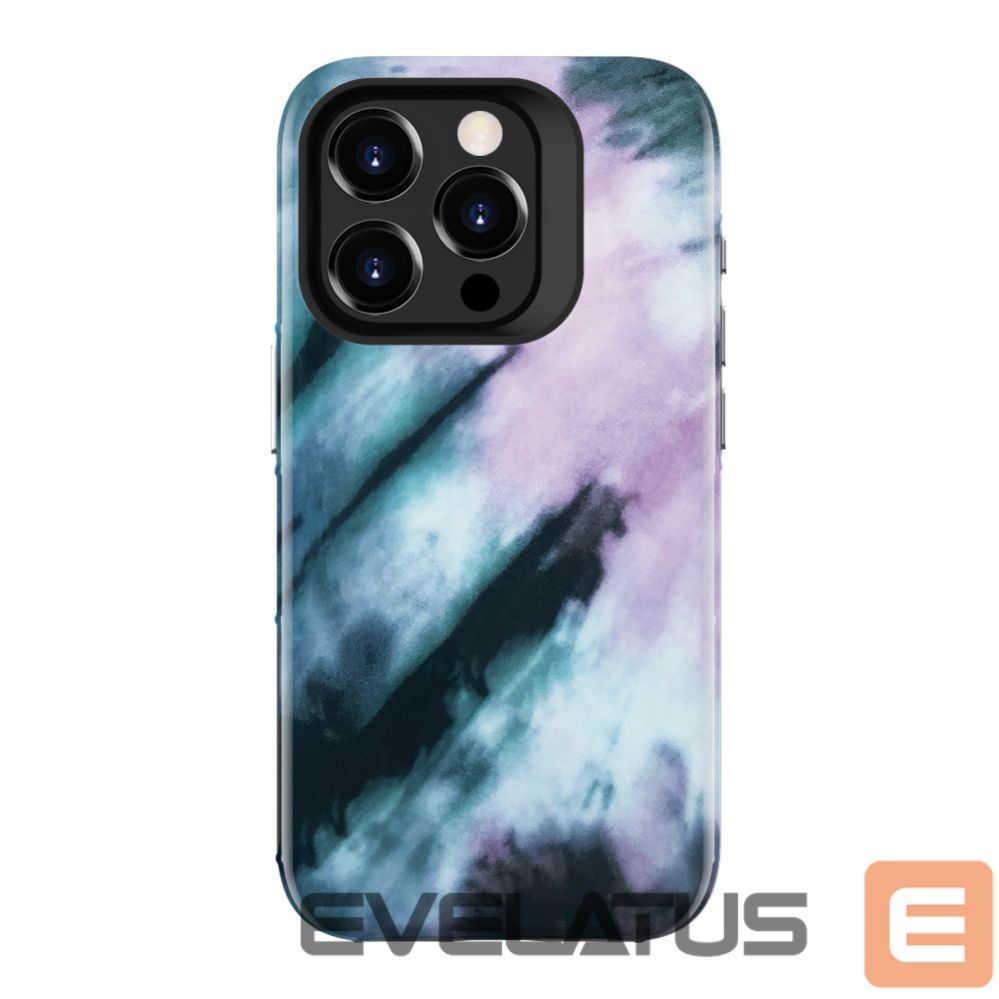 Nugarėlės dėklai Evelatus Apple iPhone 15 Pro Max Armor case TPU+PC Customized Print Design Blue Pink