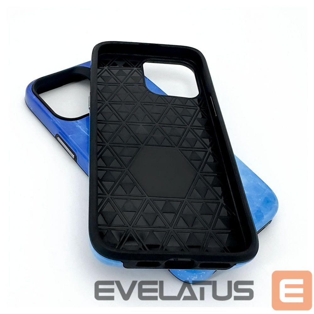 Nugarėlės dėklai Evelatus Apple iPhone 15 Pro Max Armor case TPU+PC Customized Print Design Galaxy Blue