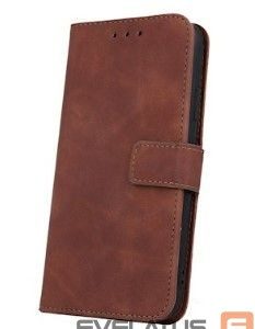 Knygos tipo dėklas dėklai iLike Xiaomi Redmi Note 12 4G Smart Velvet case Brown