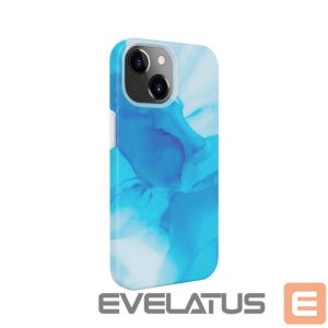 Nugarėlės dėklai Evelatus Apple iPhone 15 Premium Silicone case Customized Print Blue