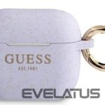 Dėklai ausinėms Guess Apple AirPods 3 cover Silicone Glitter Purple