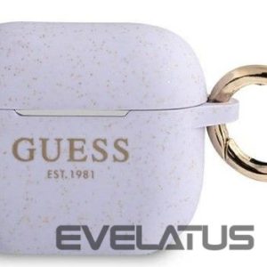Dėklai ausinėms Guess Apple AirPods 3 cover Silicone Glitter Purple