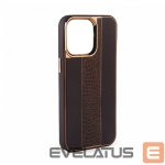 Nugarėlės dėklai iLike Apple iPhone 13 Leather Case Customized Brown