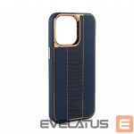 Nugarėlės dėklai iLike Apple iPhone 15 Leather Case Customized Midnight Blue