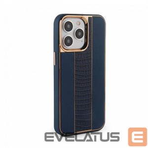 Nugarėlės dėklai iLike Apple iPhone 15 Pro Max Leather Case Customized Midnight Blue