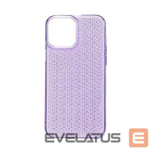 Nugarėlės dėklai iLike Apple iPhone 14 Silicone case Shine Transparent Violet