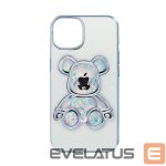 Nugarėlės dėklai iLike Apple iPhone 13 Silicone Case Print Desire Bear Silver