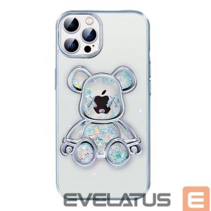 Nugarėlės dėklai iLike Apple iPhone 15 Pro Silicone Case Print Desire Bear Silver