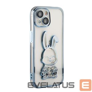Nugarėlės dėklai iLike Apple iPhone 13 Silicone Case Print Desire Rabbit Blue