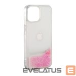 Nugarėlės dėklai iLike Apple iPhone 11 Silicone Case Water Glitter Pink