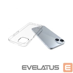 Nugarėlės dėklai Evelatus Apple iPhone 15 Plus Clear Silicone Case 1.5mm TPU Transparent
