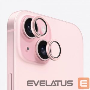 Apsauginiai stiklai Evelatus Apple iPhone 15 Camera Lens Protector Armor Pink