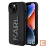 Nugarėlės dėklai Karl Lagerfeld Apple iPhone 15 HC 3D LOGO GLITTER Black