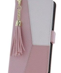 Knygos tipo dėklas dėklai iLike Samsung Galaxy A54 5G Charms etui Pink White