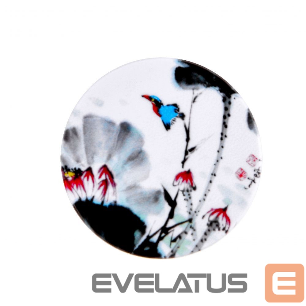 Universalus laikiklis (Popsocket) iLike Universal Pop Holder Flower White