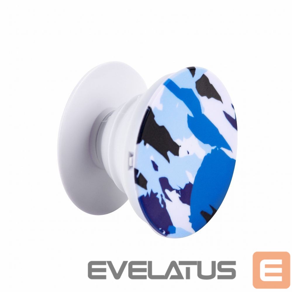 Universalus laikiklis (Popsocket) iLike Universal Pop Holder Camo Blue