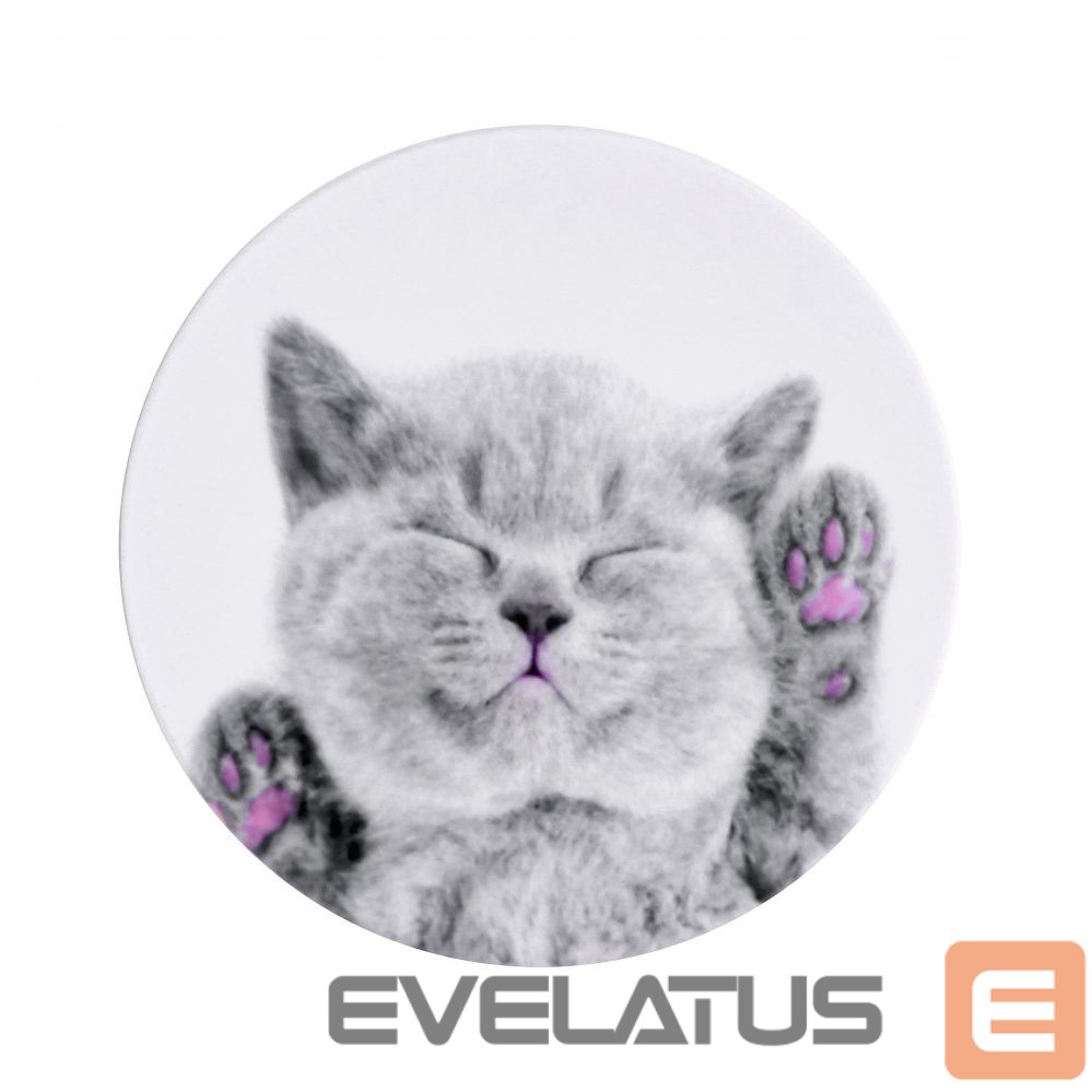 Universalus laikiklis (Popsocket) iLike Universal Pop Holder Cat