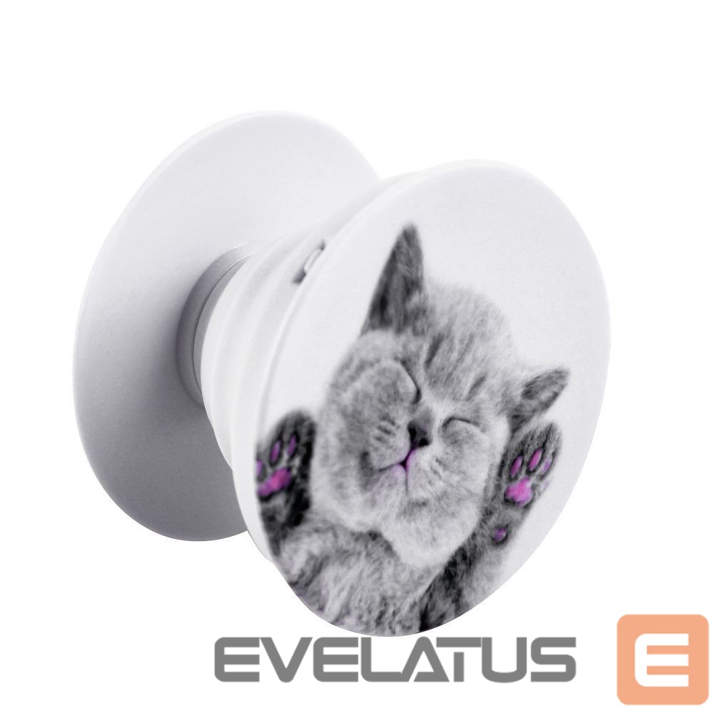 Universalus laikiklis (Popsocket) iLike Universal Pop Holder Cat
