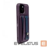 Nugarėlės dėklai iLike Apple iPhone 14 LEATHER POCKET STAND COVER Purple