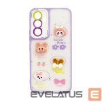 Nugarėlės dėklai iLike Apple iPhone 15 EPOXY CARTOON COVER Light Purple