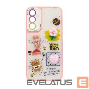 Nugarėlės dėklai iLike Apple iPhone 14 EPOXY CARTOON COVER Pink
