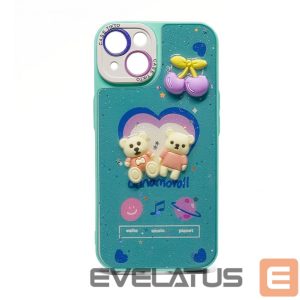 Nugarėlės dėklai iLike Apple iPhone 14 EPOXY CARTOON COVER Blue