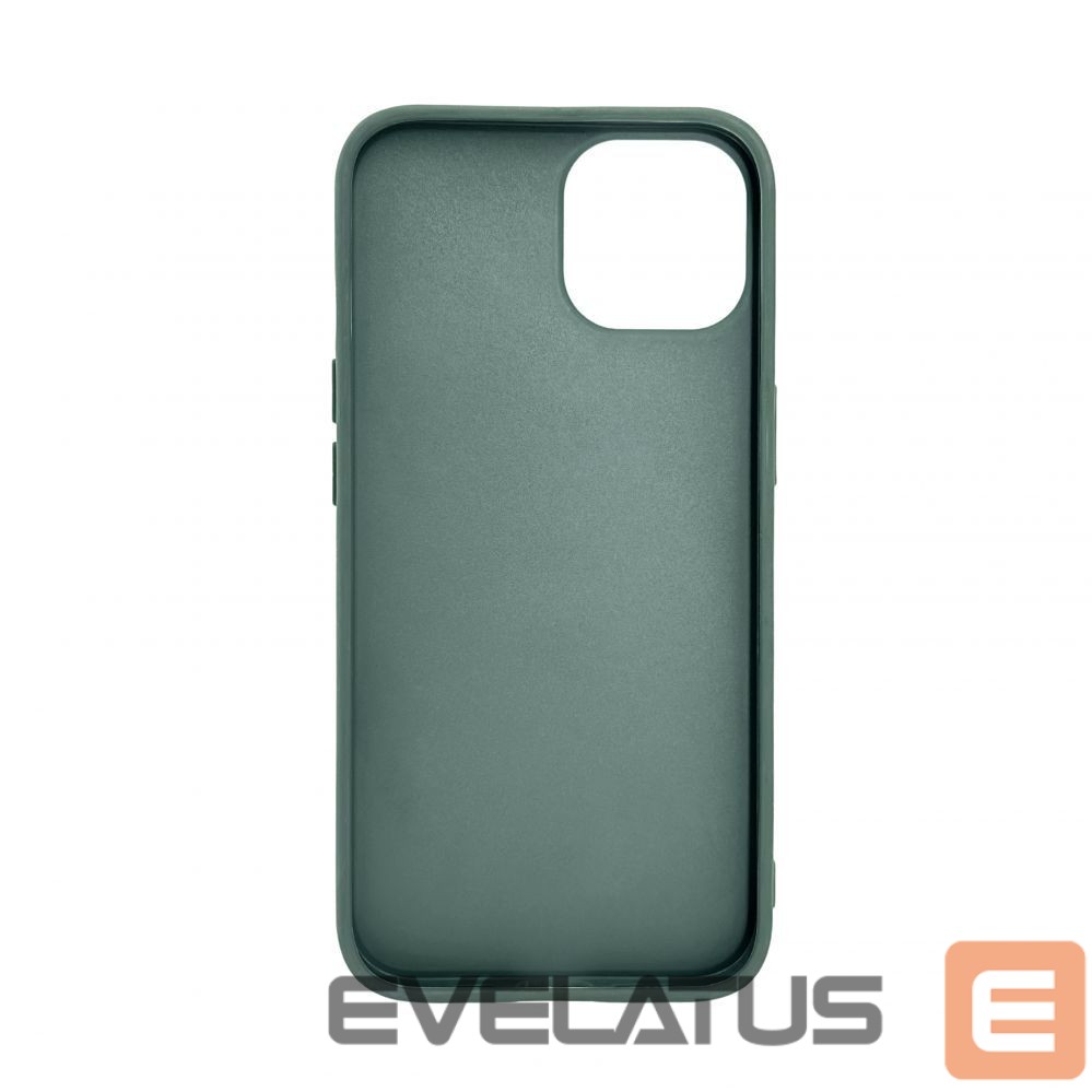Nugarėlės dėklai iLike Apple iPhone 15 LEATHER HIDDEN POCKET STAND COVER Green