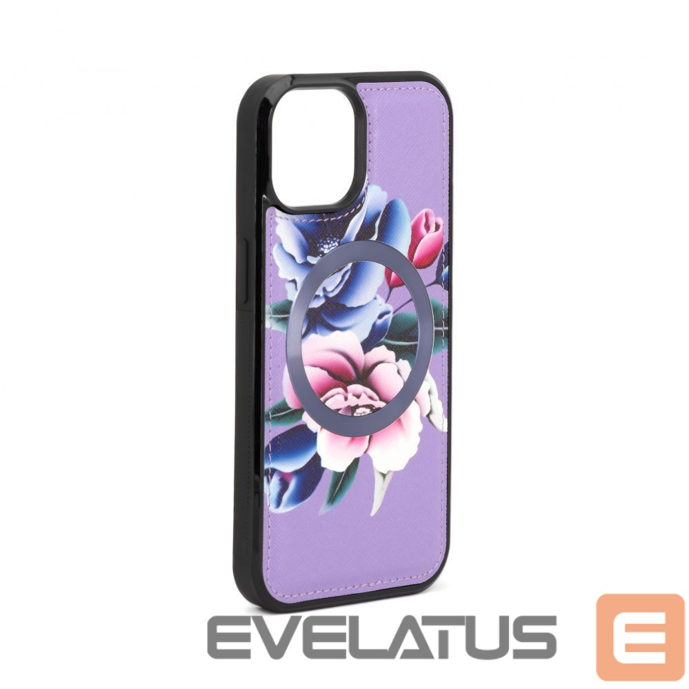 Nugarėlės dėklai Evelatus Apple iPhone 14 Wallet and Slim Cover Case Purple