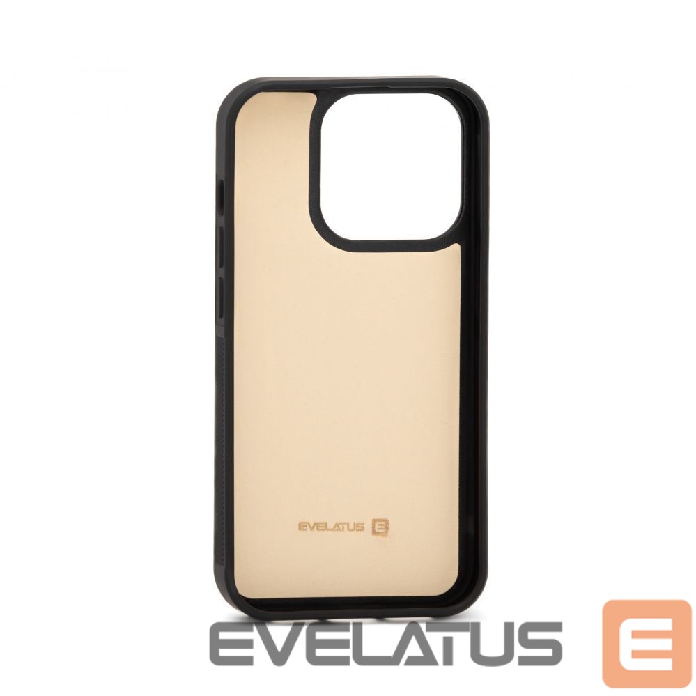Nugarėlės dėklai Evelatus Apple iPhone 15 Pro Wallet and Slim Cover Case Beige