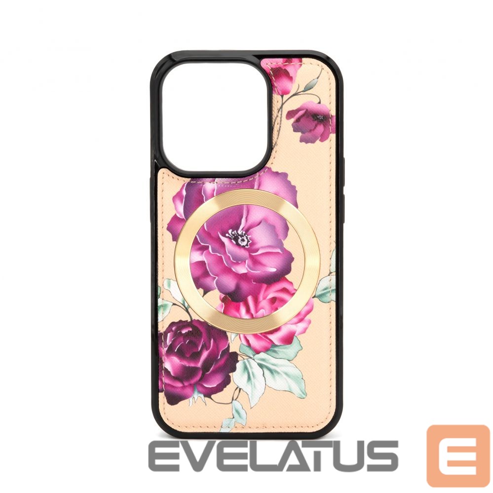 Nugarėlės dėklai Evelatus Apple iPhone 15 Pro Wallet and Slim Cover Case Beige