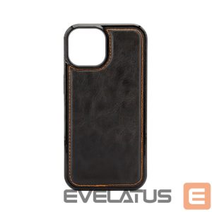 Nugarėlės dėklai Evelatus Apple iPhone 15 Magnet zip Pocket Case Zipper Design Black