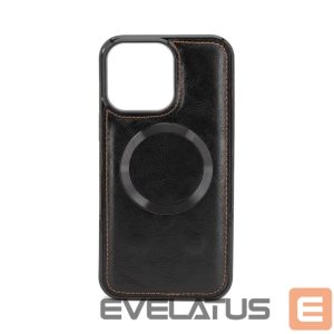 Nugarėlės dėklai Evelatus Apple iPhone 15 Pro Max Multifunctional Wallet wristband leather case Black