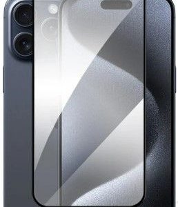 Apsauginiai stiklai Evelatus Apple iPhone 15 2.5D Full Cover Glass Anti-Static Light Black
