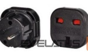 Adapteriai iLike  UK/EU CHARGER ADAPTER Black