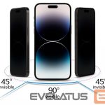 Apsauginiai stiklai iLike Samsung GALAXY S23 TEMPERED PRIVACY GLASS (WITH CUTOUT FOR READER) Black