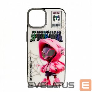 Nugarėlės dėklai iLike Apple iPhone 12 PC Silicone Case Spider Sense White Pink