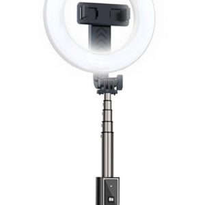 Selfie lazda iLike  SELFIE HANDLE TRIPOD AND RING LIGH BLUETOOTH Black