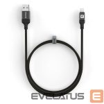 Kabelis Evelatus  USB A to  Lightning, Cable 1.2M (MFI11CL) Aluminum housing braiding Black