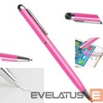 Pieštukas iLike  PN1 Universal 2in1 Capacitive Touch Stylus with Pen (Smartphone and Tablet PC) Pink