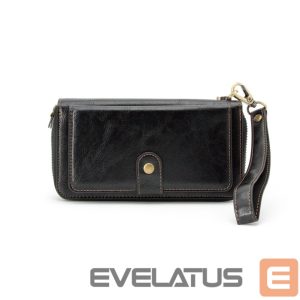 Universali kišenė telefono korpusui Evelatus Universal Multifunctional Wallet Wristband Leather Black