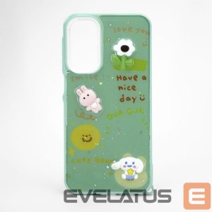 Nugarėlės dėklai iLike Samsung Galaxy A15 EPOXY CARTOON COVER Light Green