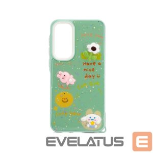 Nugarėlės dėklai iLike Samsung Galaxy A35 EPOXY CARTOON COVER Light Green