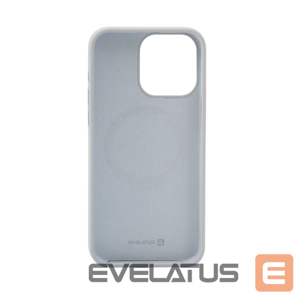 Nugarėlės dėklai Evelatus Apple iPhone 15 Pro Max Premium Magsafe Soft Touch Silicone Case New Function Grey Blue